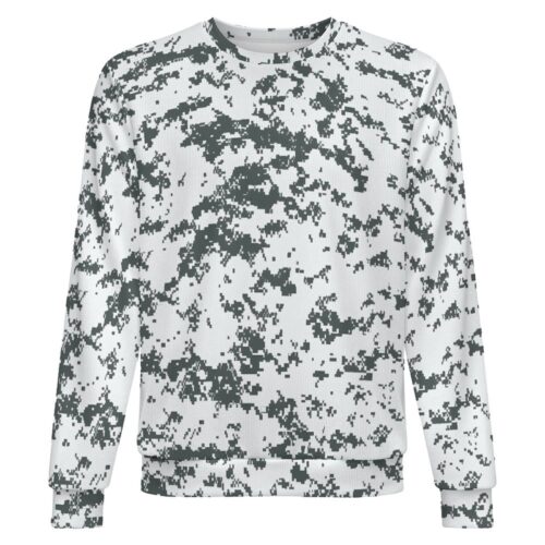 Canadian CADPAT Arctic camouflage crewneck sweatshirt, front view
