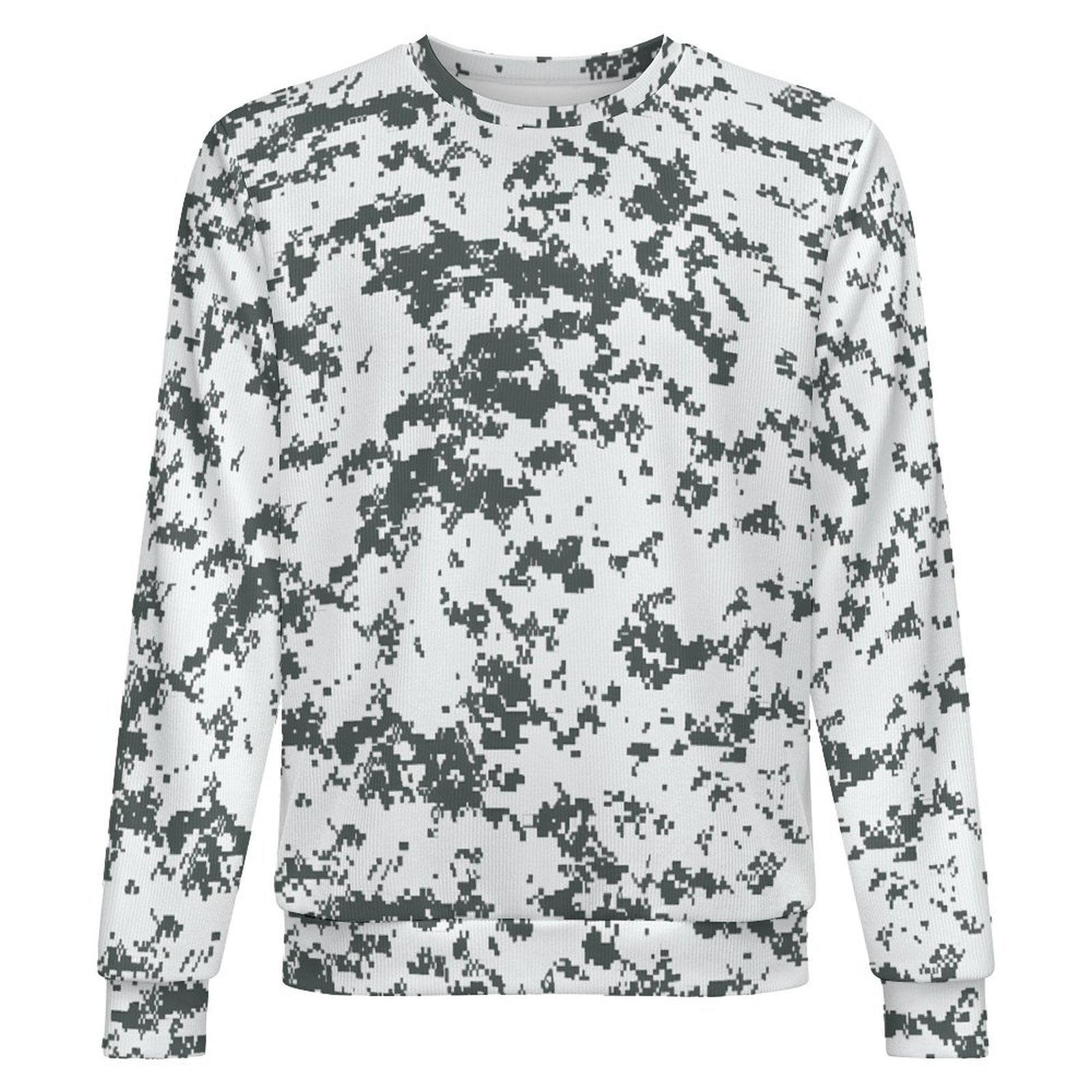 Canadian CADPAT Arctic camouflage crewneck sweatshirt, front view