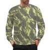 Sao Paulo State Police Shock Battalion COE Lizard camouflage crewneck sweatshirt worn by a model