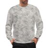 Croatian Arctic camouflage crewneck sweatshirt worn by a model