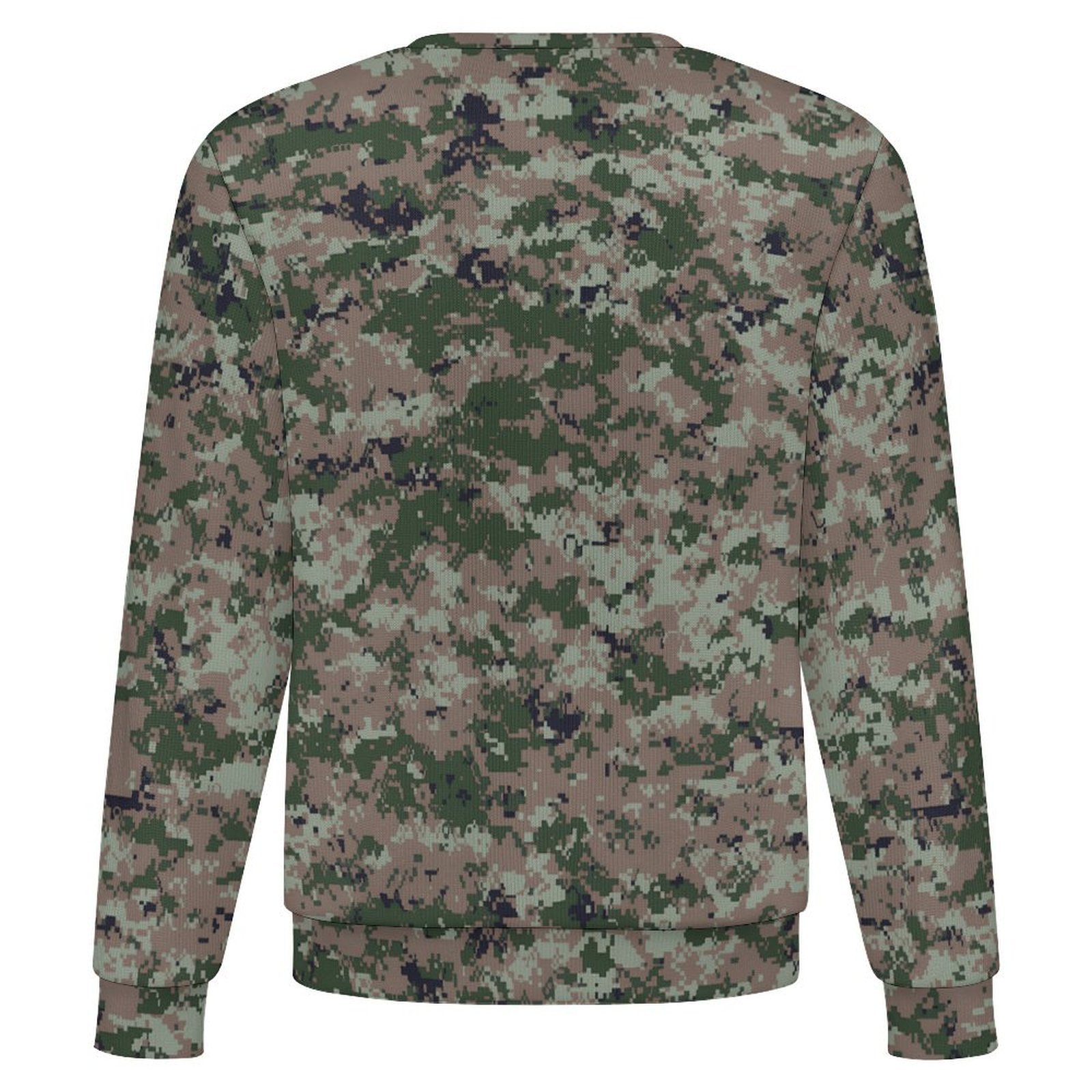 Canadian CADPAT Intermediate camouflage crewneck sweatshirt, back view