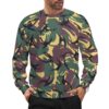 Afghan DPM camouflage crewneck sweatshirt worn by a model