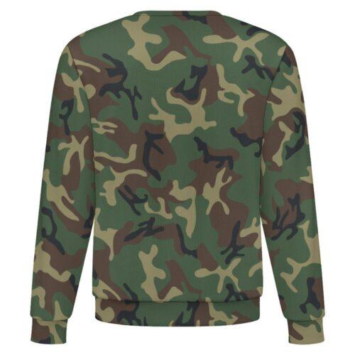 China Type 87 ERDL camouflage crewneck sweatshirt, back view