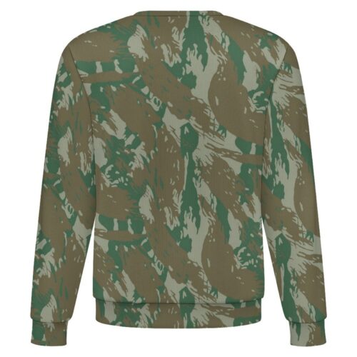 Brazilian Navy Lizard camouflage crewneck sweatshirt, back view