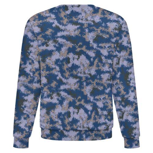 China M07 Oceanic camouflage crewneck sweatshirt, back view