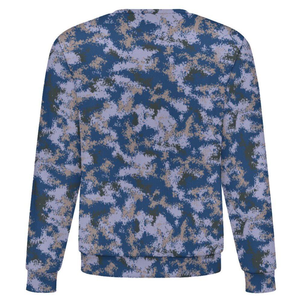 China M07 Oceanic camouflage crewneck sweatshirt, back view