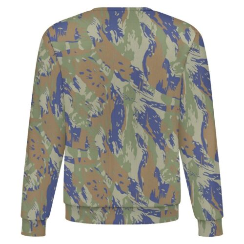 Brazilian Air Force Lizard camouflage crewneck sweatshirt, back view