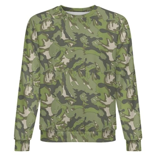 China Reverse DPM Early camouflage crewneck sweatshirt, front view