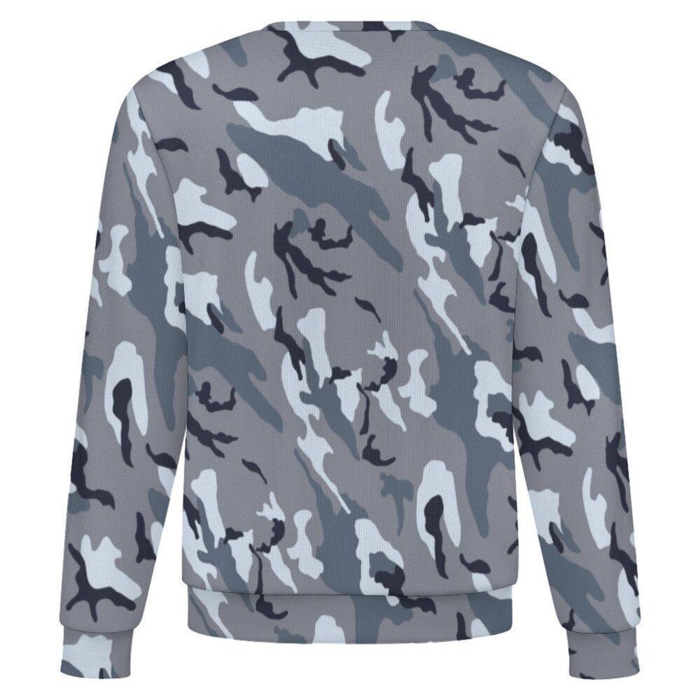 China Airborne Urban camouflage crewneck sweatshirt, back view