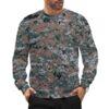 Armenian Pixelated camouflage crewneck sweatshirt worn by a model