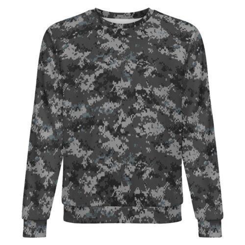 Canadian Night Digital camouflage crewneck sweatshirt, front view