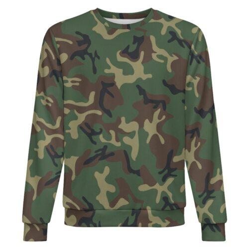 China Type 87 ERDL camouflage crewneck sweatshirt, front view