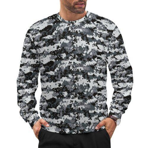 Myanmar Police 2016 Digital camouflage crewneck sweatshirt worn by a model