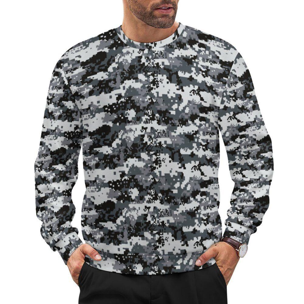 Myanmar Police 2016 Digital camouflage crewneck sweatshirt worn by a model