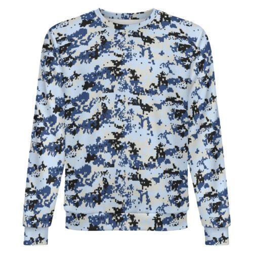 Myanmar Air Force 2016 Digital camouflage crewneck sweatshirt, front view