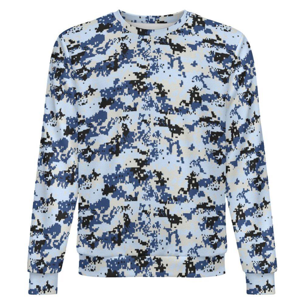 Myanmar Air Force 2016 Digital camouflage crewneck sweatshirt, front view