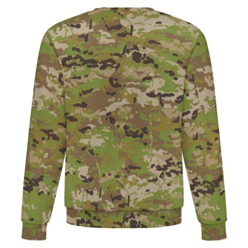 Australian AMCU camouflage crewneck sweatshirt, back view