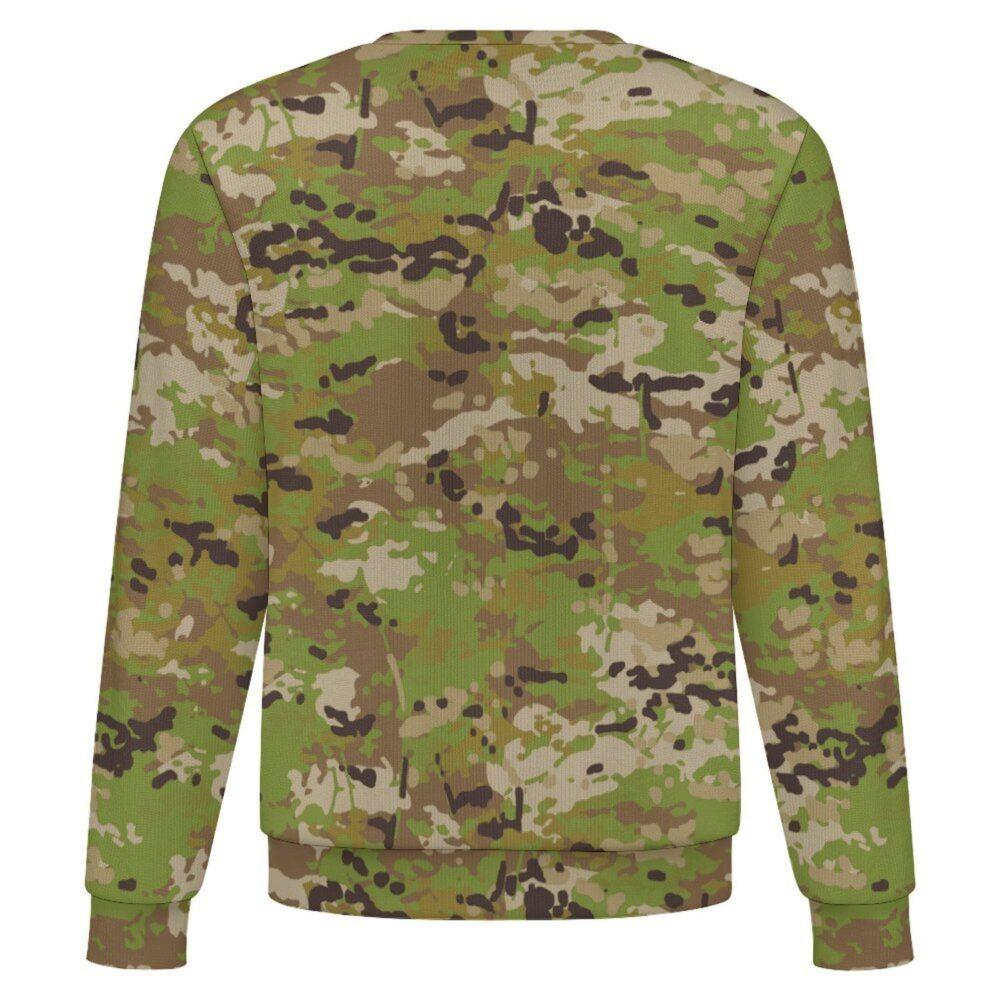 Australian AMCU camouflage crewneck sweatshirt, back view