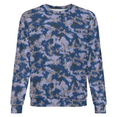 China M07 Oceanic camouflage crewneck sweatshirt, front view