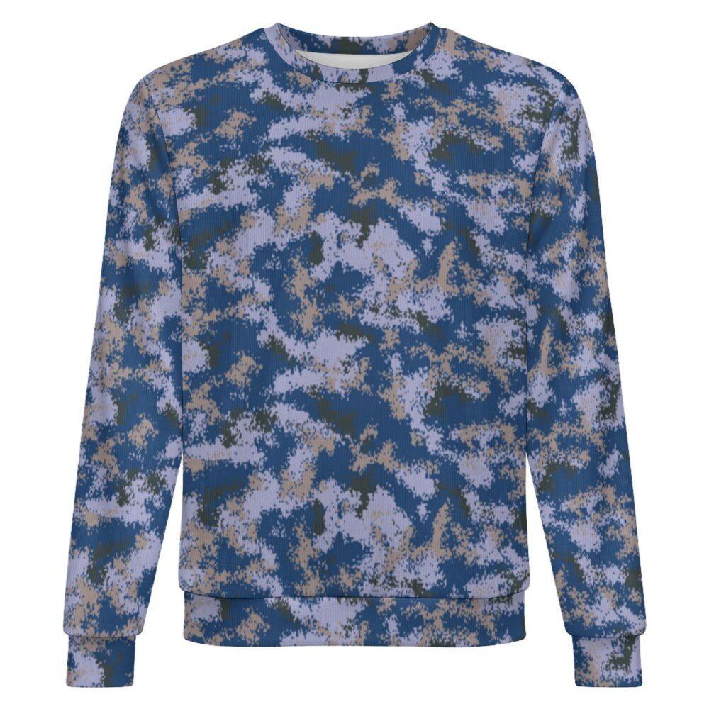 China M07 Oceanic camouflage crewneck sweatshirt, front view
