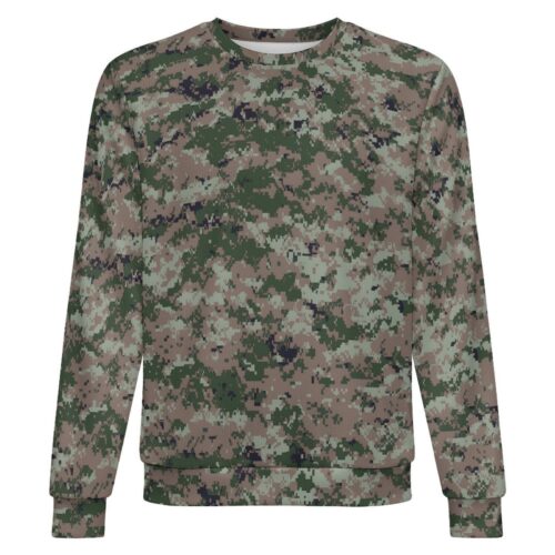 Canadian CADPAT Intermediate camouflage crewneck sweatshirt, front view