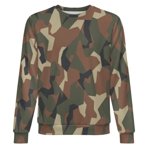 Algerian Border Guards camouflage crewneck sweatshirt, front view