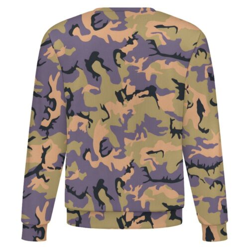 Chilean ERDL camouflage crewneck sweatshirt, back view