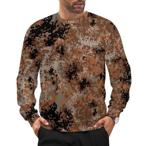 China Plateau Tibet v2 camouflage crewneck sweatshirt worn by a model