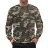 Afghan NDS ERDL camouflage crewneck sweatshirt worn by a model