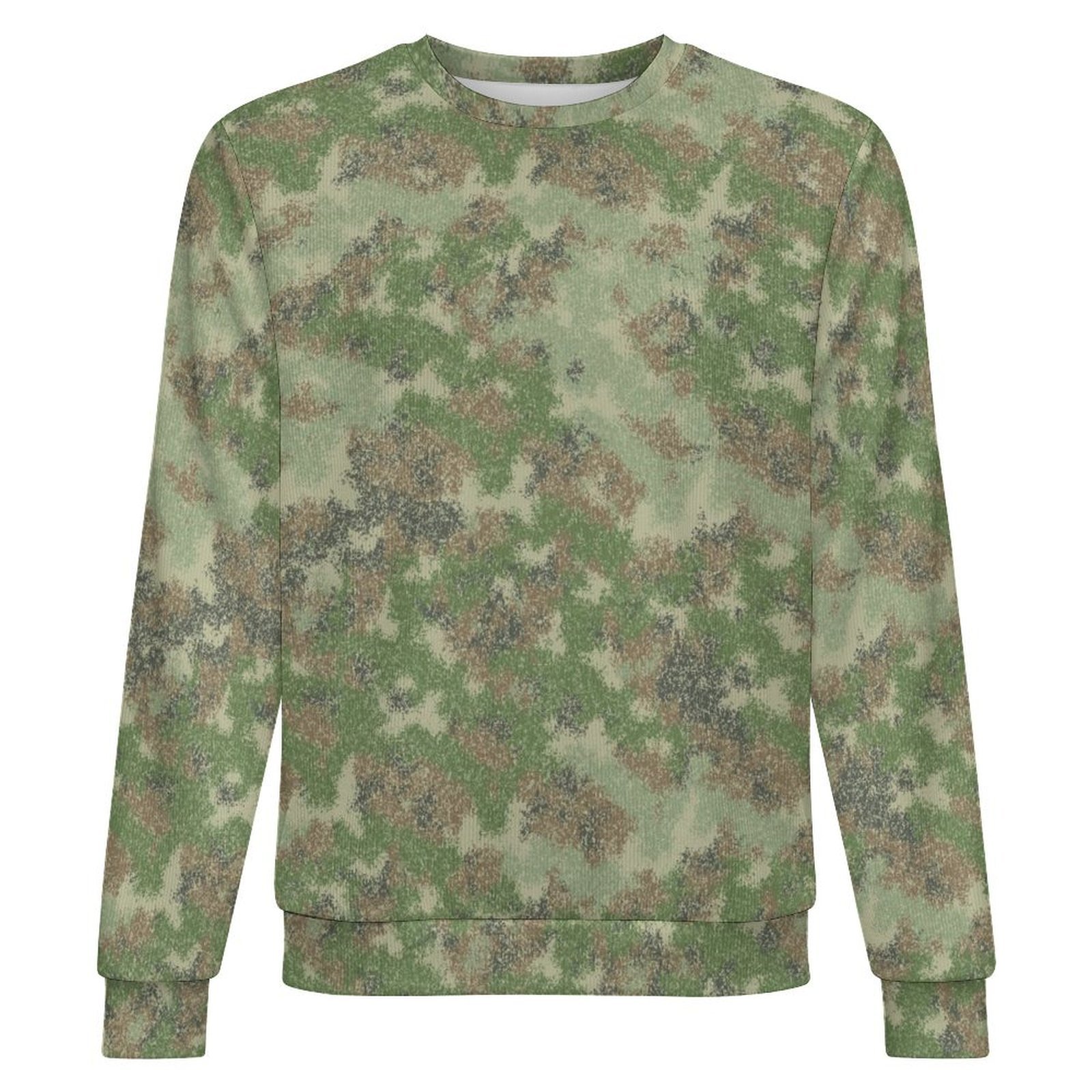 China Xingkong Jungle camouflage crewneck sweatshirt, front view