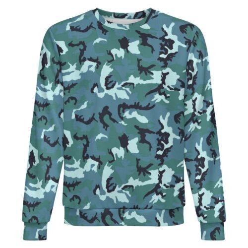 Azerbaijan Border Guards 02 camouflage crewneck sweatshirt, front view