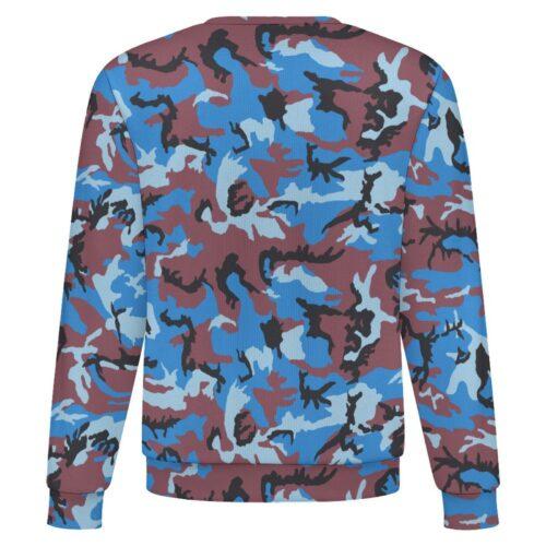 Ivory Coast Gendarmerie ERDL camouflage crewneck sweatshirt, back view