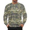 Austrian Tarnanzug Neu camouflage crewneck sweatshirt worn by a model