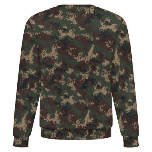 China M07 Hunter camouflage crewneck sweatshirt, back view