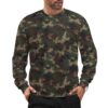 China M07 Hunter camouflage crewneck sweatshirt worn by a model