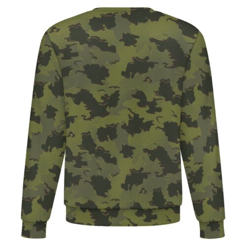 Belgian Jigsaw MT Tropical camouflage crewneck sweatshirt, back view