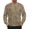 Canadian Multi Terrain Desert camouflage crewneck sweatshirt worn by a model