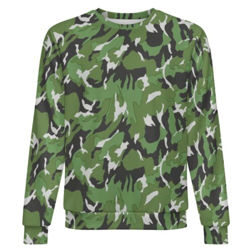 China Reverse DPM Late camouflage crewneck sweatshirt, front view