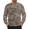 Canadian CADPAT Desert camouflage crewneck sweatshirt worn by a model