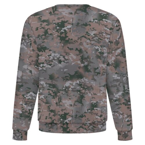 Botswana Anti Poaching Unit camouflage crewneck sweatshirt, back view