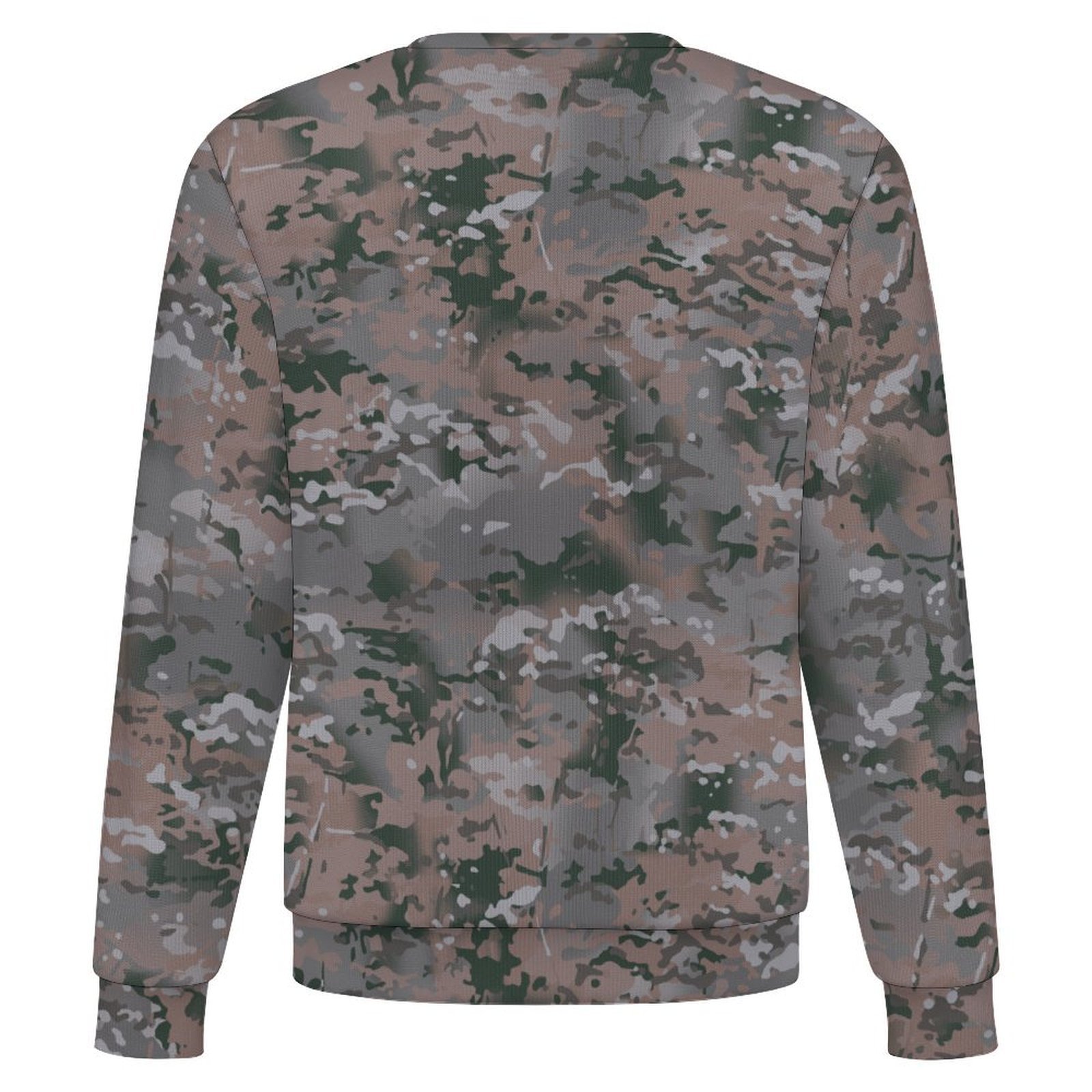 Botswana Anti Poaching Unit camouflage crewneck sweatshirt, back view