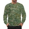 Cambodian Digital v1 camouflage crewneck sweatshirt worn by a model