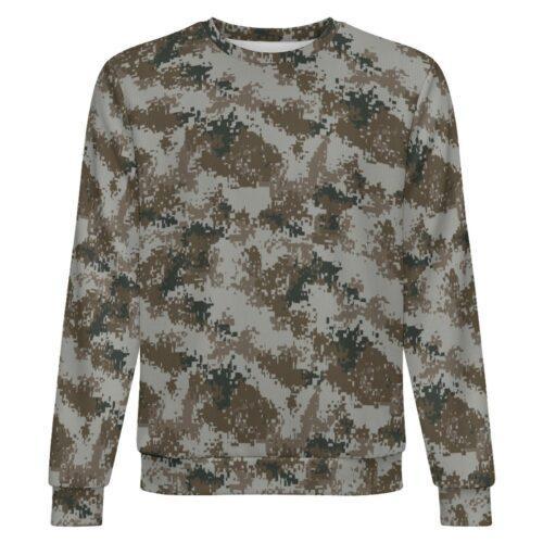 China M07 Urban camouflage crewneck sweatshirt, front view