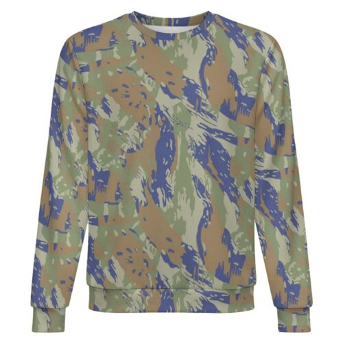 Brazilian Air Force Lizard camouflage crewneck sweatshirt, front view