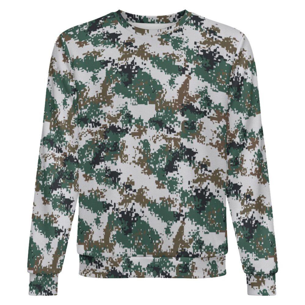 China M07 Universal camouflage crewneck sweatshirt, front view
