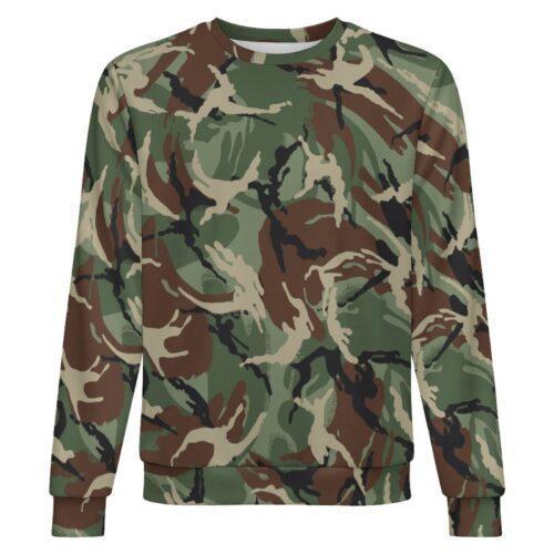 Bulgarian Stone DPM camouflage crewneck sweatshirt, front view