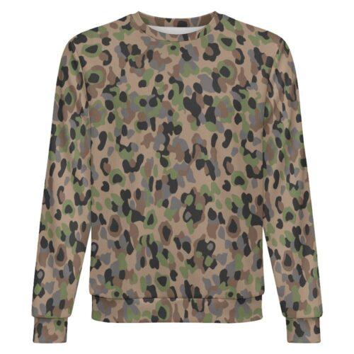 Austrian K4 Kampfanzug 59 camouflage crewneck sweatshirt, front view