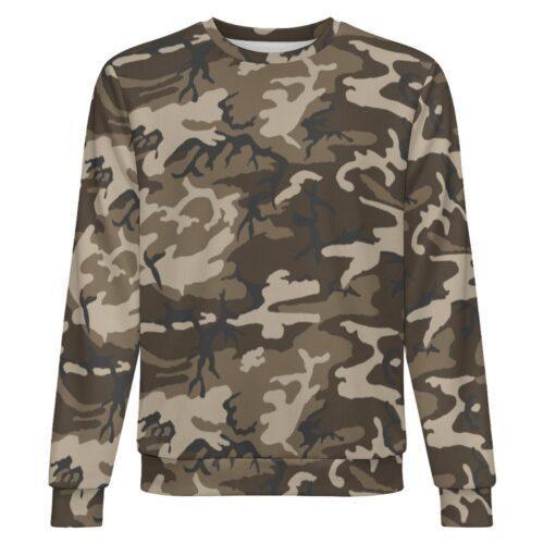 Afghan ERDL camouflage crewneck sweatshirt, front view