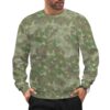 China Xingkong Jungle camouflage crewneck sweatshirt worn by a model