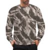 Bahia and Sao Paulo State Police Shock Battalions Urban Lizard camouflage crewneck sweatshirt worn by a model